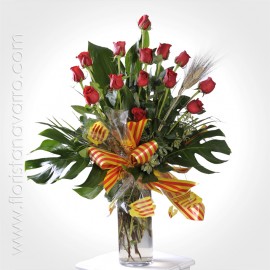 Vase With 18 Roses, Special...