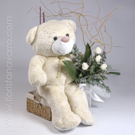 Teddy Bear With Bouquet Of...