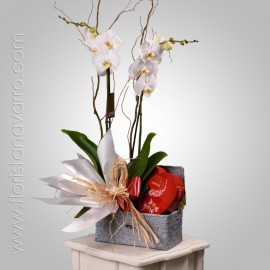 Cajita De Orquidea Con...